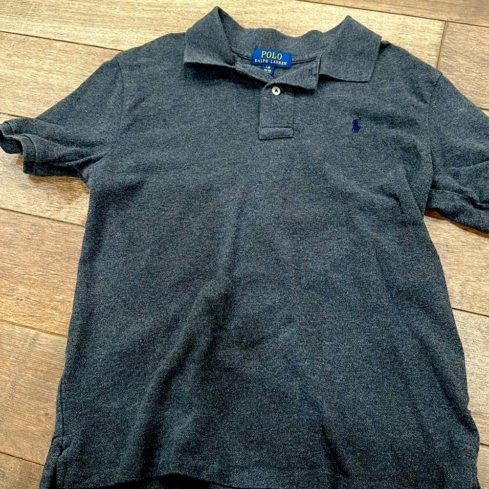 Boys Gray Polo